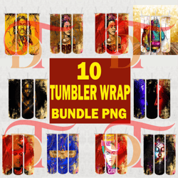 10 Tumbler Bundle Design Png, Tumbler Wrap, Sublimation Designs Downloads