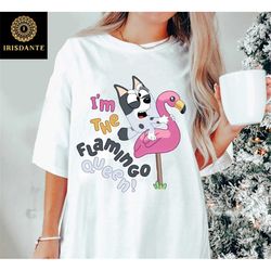Muffin - I'm The Flamingo Queen Comfort Colors Shirt, Muffin - Bluey Characters Shirt, Funny Muffin shirt , Sweatshirt,