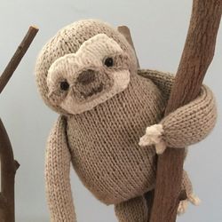 Amigurumi Knit Sloth Pattern Digital Download