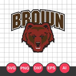 Brown Bears Logo Svg, Brown Bears Svg, Brown Bears Cricut Svg, NCAA Logo Svg Digital File