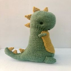 Amigurumi Knit Dinosaur Pattern Digital Download