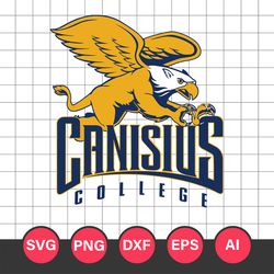 Canisius Golden Griffins Logo Svg, Canisius Golden Griffins, Canisius Golden Griffins Cricut Svg, NCAA Logo Svg