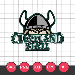 Cleveland State Vikings Logo Svg, Cleveland State Vikings Clipart, Cleveland State Vikings Cricut Svg, NCAA Logo Svg
