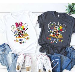 Disney Family Vacation 2023, Mickey and Minnie Head Shirt, Disneyland T-shirt, Disneyworld T-Shirts, Disney Lover Tee, D