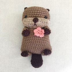 Amigurumi Crochet Sea Otter Pattern Digital Download