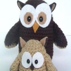 Amigurumi Crochet Owl Pattern Digital Download