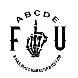 ABCDE F-U SVG, PNG, PDF, Anti Valentines Day SVG