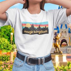 Magic Kingdom Skyline Retro Style T-Shirt