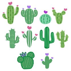 Cactus SVG Bundle, PNG, PDF, Cactus cut files