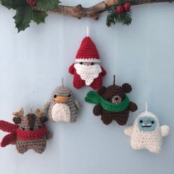 Amigurumi Crochet Christmas 2021 Ornament Patterns Digital Download