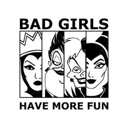 Bad Girls Have More Fun SVG, PNG, PDF, Halloween SVG