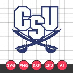CSU Buccaneers Svg, CSU Buccaneers Svg, CSU Buccaneers Clipart, CSU Buccaneers Cricut Svg, NCAA Logo Svg