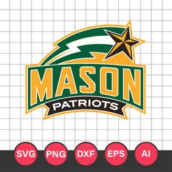George Mason Patriots Logo Svg, George Mason Patriots Svg, George Mason Patriots Cricut Svg, NCAA Logo Svg File