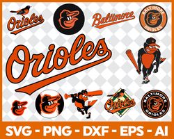 Baltimore Orioles Bundle SVG, Baltimore Orioles SVG, MLB SVG, Sport SVG Digital File