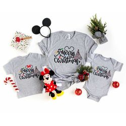 Disney Merry Christmas T-Shirt, Mickey Christmas Shirt, Disney Christmas Shirt, Disney Matching Family Shirts, Christmas