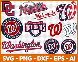 Washington Nationals SVG, PNG, DXF, EPS, AI, Nationals SVG, Washington Nationals Cut files, Washington Nationals vector,