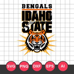 Idaho State Bengals Logo Svg, Idaho State Bengals Svg, Idaho State Bengals Cricut Svg, NCAA Logo Svg File