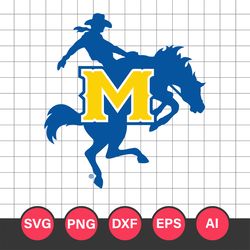 McNeese State Cowboys Logo Svg, McNeese State Cowboys Svg, McNeese State Cowboys Cricut Svg, NCAA Svg File