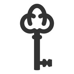 Key Silhouette SVG, PNG, JPG files. Digital Download