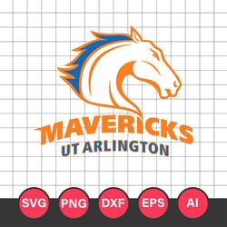 Texas Arlington Mavericks Logo Svg, Texas Arlington Mavericks, Texas Arlington Mavericks Cricut Svg, NCAA Svg File