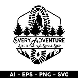 Every Adventure Starts With A Single Step Svg, Png Dxf Eps File - Digital File