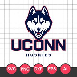 UConn Huskies Logo Svg, UConn Huskies, UConn Huskies Cricut Svg, NCAA Svg File