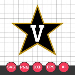 Vanderbilt Commodores Logo Svg, Vanderbilt Commodores, Vanderbilt Commodores Cricut Svg, NCAA Svg File