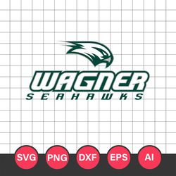 Wagner Seahawks Logo Svg, Wagner Seahawks, Wagner Seahawks Cricut Svg, NCAA Svg File