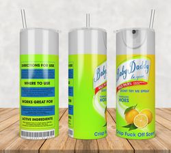 Baby Mama Baby Daddy LemonTumbler Png, 20oz Skinny Tumbler Template Png, Sublimation Wrap