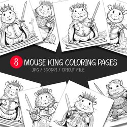 Mouse King Coloring Pages | Rat, Hamster, Animal, Rodent