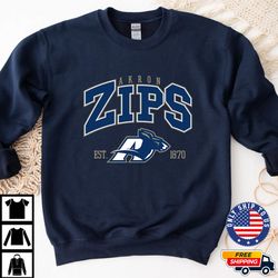 Akron Zips Est. Crewneck, Akron Zips Shirt, NCAA Sweater, Akron Zips Hoodies, Unisex T Shirt