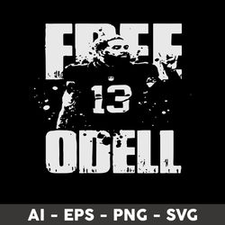 Free Odell Beckham Jr Football Svg, Free Odell Svg, Football Svg, Beckham Jr Svg, Png Dxf Eps File - Digital File