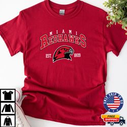 Miami Redhawks Est. Crewneck, Miami Redhawks Shirt, NCAA Sweater, Miami Redhawks Hoodies, Unisex T Shirt