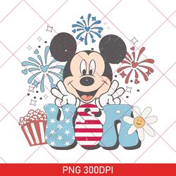 Disney The Usa Png, Cute Mouse And Friends 4th Of July Png, Happy 4th Of July, Red White And Blue, American Freedom