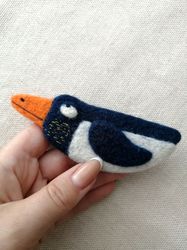 Blue Bird brooch Baby Bird Decoration Brooch for kids Gift for kids Small felted bird Small blue jewelry