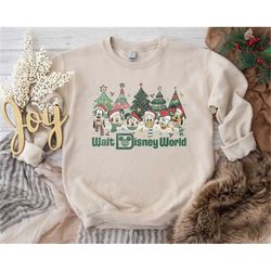 Vintage Walt Disney World Christmas Tree Shirt, Christmas Shirt, Disneyland Holiday, Christmas Disney Sweater, Tshirt, H