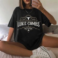 The Legend Luke Combs Since 1990 T-Shirt, Luke Combs Bullhead Tour 2023 Merch, Country Music Shirt, Cowboy Combs Hoodie,