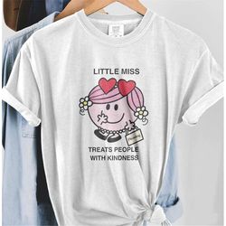 Comfort Colors Little Miss Harry Shirt 02, Love Harry Tshirt, Little Miss Treat People With Kindness Shirt, Comfort Colo