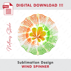 Fall Tie Dye Sublimation Design - Wind Spinner Sublimation - Sublimation Template