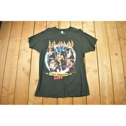 vintage 1992 def leppard the 7-day weekend tour band tee / concert tour promo / 90s band tee / made in usa / single stit