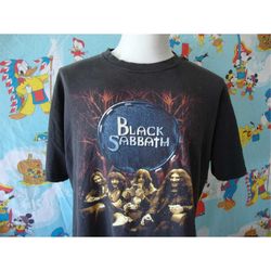 Vintage 1999 Black Sabbath Ozzy Osbourne Heavy Metal 90's Concert Tour T-shirt size L