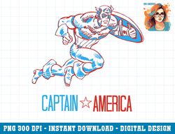 Marvel Captain America Classic Retro 3-D Sprint png, sublimation png, sublimation copy