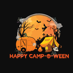 Camp O Ween Svg, Halloween Svg, Camping Svg, Happy Halloween Svg, Witch Halloween Svg