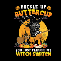 buckle up buttercup svg halloween cat svg, halloween svg, cat svg, witch cat svg