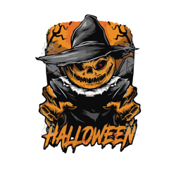 Scary Scarecrow Svg, Halloween Svg, Halloween Scarecrow Svg, Pumpkin Scarecrow Svg