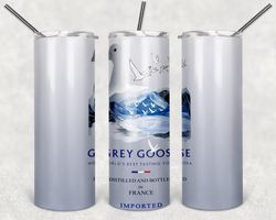 Grey Goose Bottle Tumbler Png, Grey Goose Bottle 20ozSkinny Tumbler Sublimation Designs Png, Drinks Tumbler Png