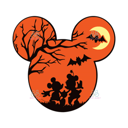 Disney Halloween Svg, Halloween Svg, Mickey Halloween Svg, Mickey Head Svg