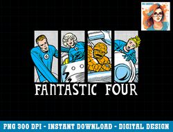 Marvel Fantastic Four Group Shot Comic Themed Panels png, sublimation copy