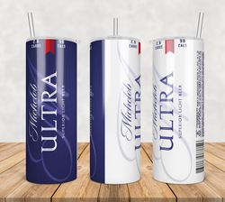 Michelob Ultra Can Tumbler Png, Michelob Ultra Can 20oz Skinny Sublimation Designs Png, Drinks Tumbler Png