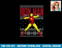Marvel Iron Man Retro Ugly Sweater Christmas Graphic png, sublimation png, sublimation.pngMarvel Iron Man Retro Ugly Swe